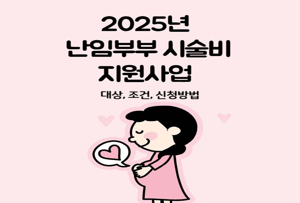 2025년 난임부부 시술비 지원사업 완전 정리 – 대상, 조건, 신청방법까지